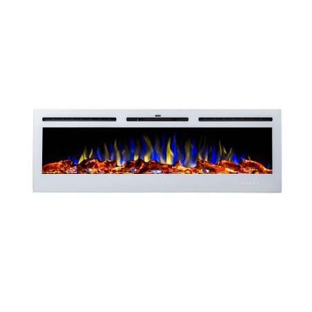 TruFlame white 50 inch wall mounted or inset electric fire