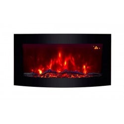 TruFlame 89cm wide wall mounted electric fire with logs