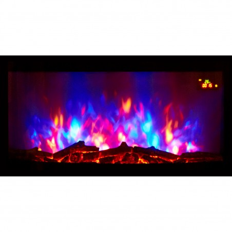 TruFlame 89cm wide wall mounted electric fire with logs