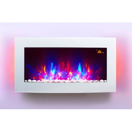 TruFlame white wall mounted electric fire